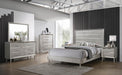 Ramon 4-piece Eastern King Panel Bedroom Set Metallic Sterling image