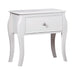 Dominique 1-drawer Nightstand Cream White image