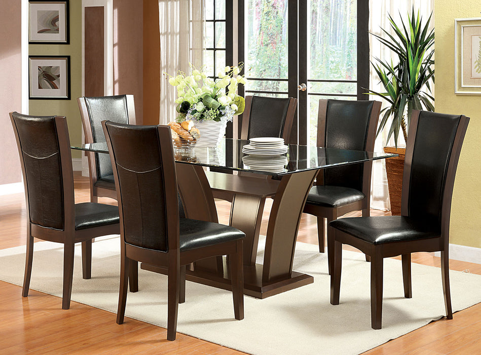 Manhattan I Brown Cherry 7 Pc. Dining Table Set