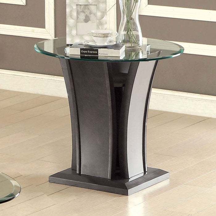 MANHATTAN IV Gray End Table, Gray