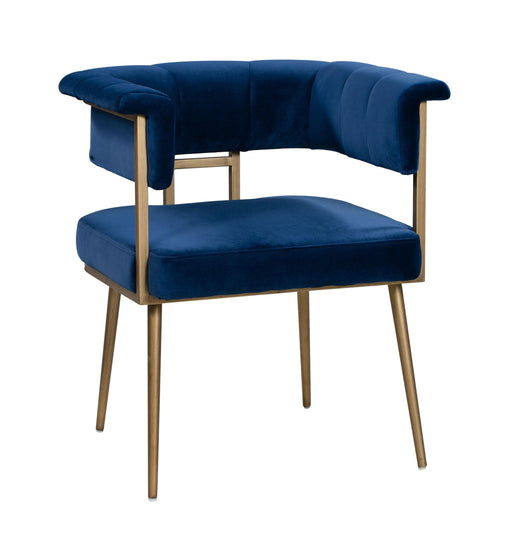 Astrid Navy Velvet Chair image