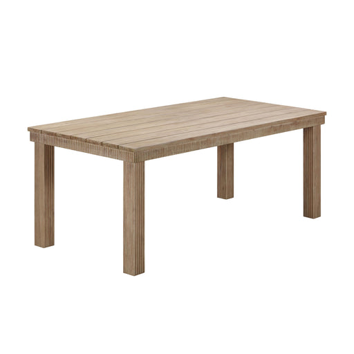 Cassie Natural 75 Inch Rectangular Outdoor Dining Table image