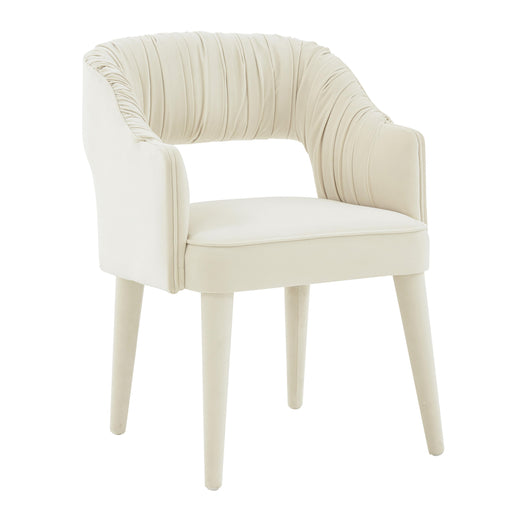 Zora Cream Velvet Dining Chair image