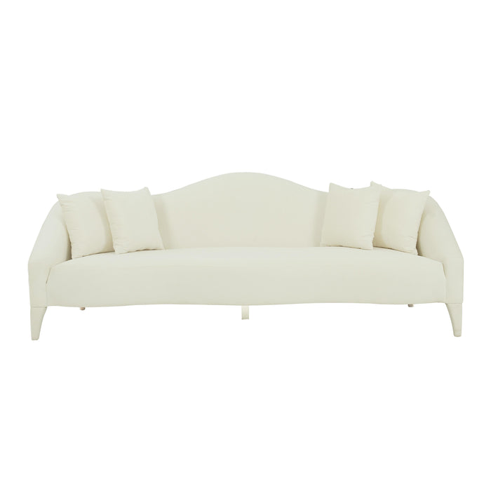 Naya Cream Velvet Sofa image