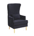 Alina Black Tall Tufted Back Chair image