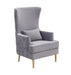 Alina Grey Tall Tufted Back Chair image