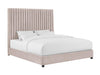 Arabelle Blush Velvet Bed in King image