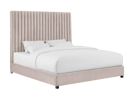 Arabelle Blush Velvet Bed in King image