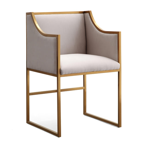 Atara Cream Velvet Gold Chair image