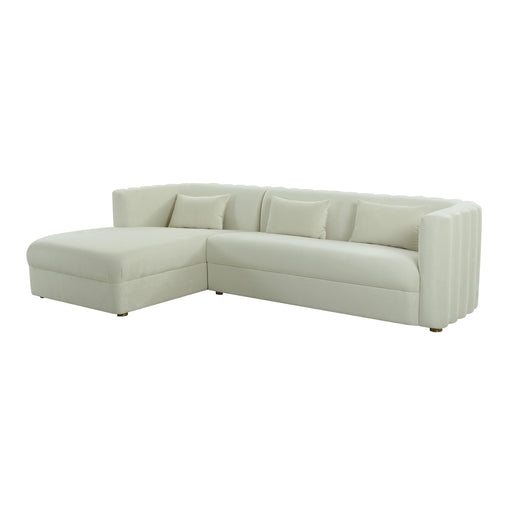 Callie Cream Velvet Sectional - LAF image