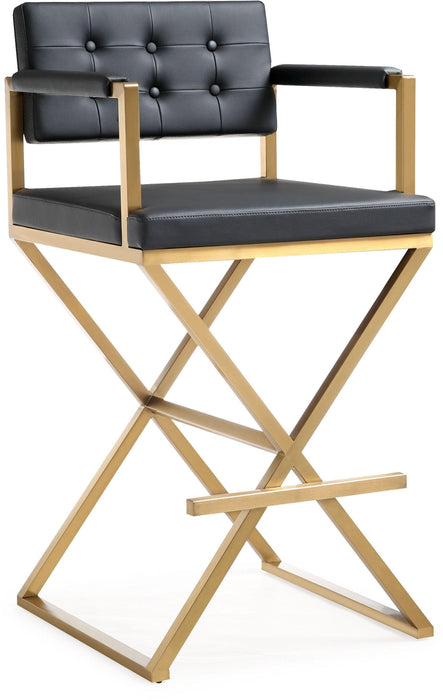 Director Black Gold Steel Barstool image