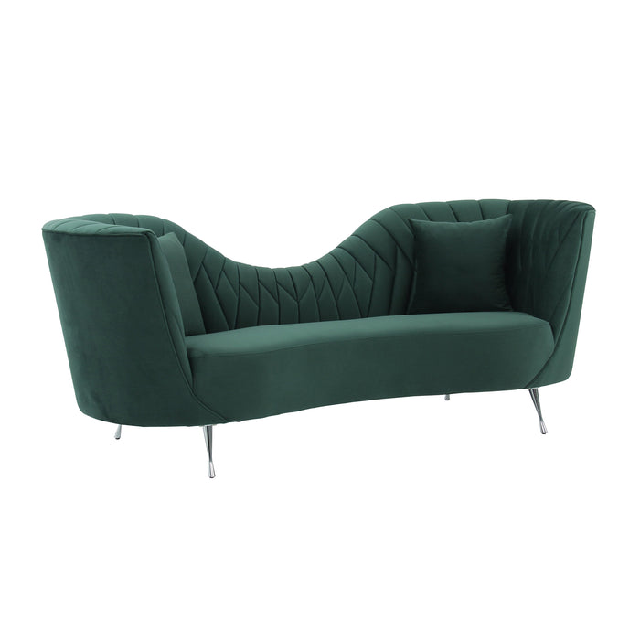 Eva Forest Green Velvet Sofa image