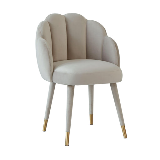 Gardenia Light Grey Velvet Dining Chair image