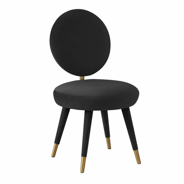 Kylie Black Velvet Dining Chair image