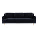 Milan Black Velvet Sofa image