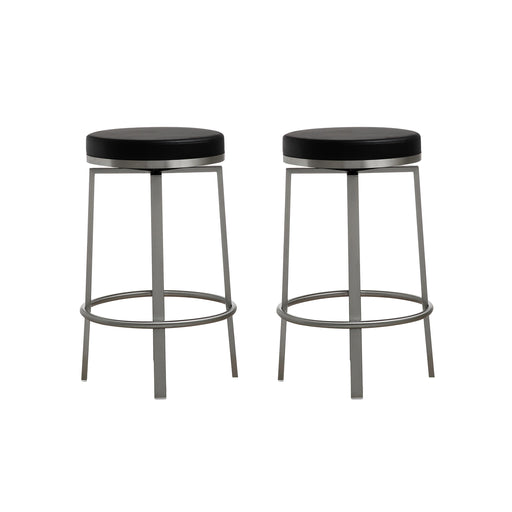 Pratt Black Swivel Counter Stool - Set of 2 image