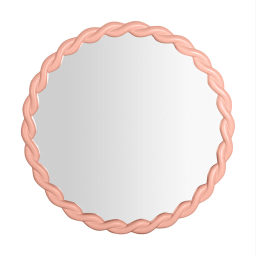 Agnes Mauve Round Mirror image