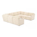 Aiden Beige Modular U Sectional image