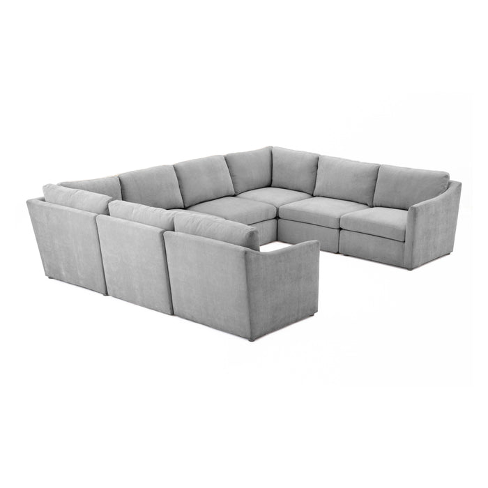 Aiden Gray Modular U Sectional image