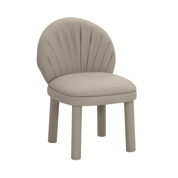 Aliyah Grey Vegan Leather Dining Chair image