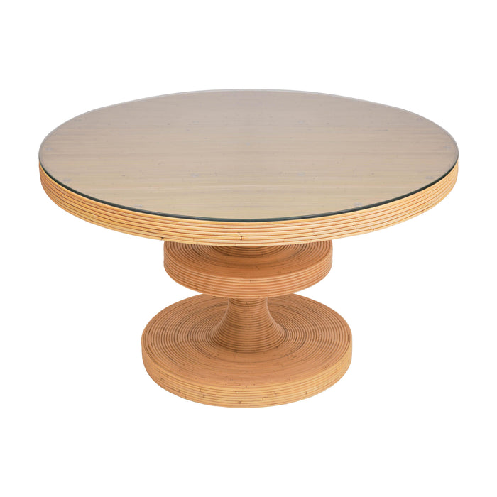 Apollonia Natural Rattan Round Dining Table