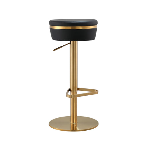 Astro Black and Gold Adjustable Stool image