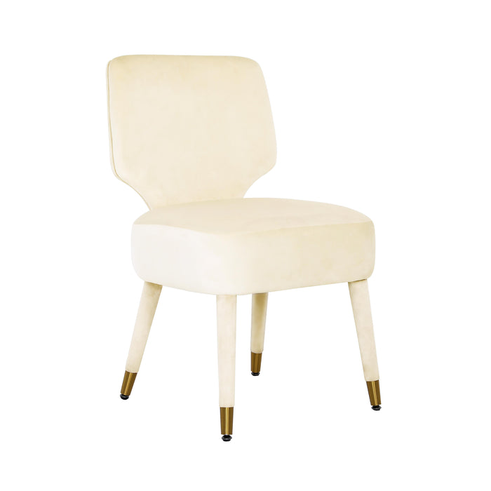 Athena Cream Velvet Dining Chair image