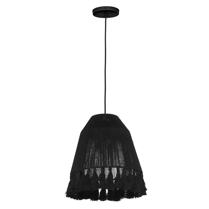 Bokaro Black Jute Pendant Lamp