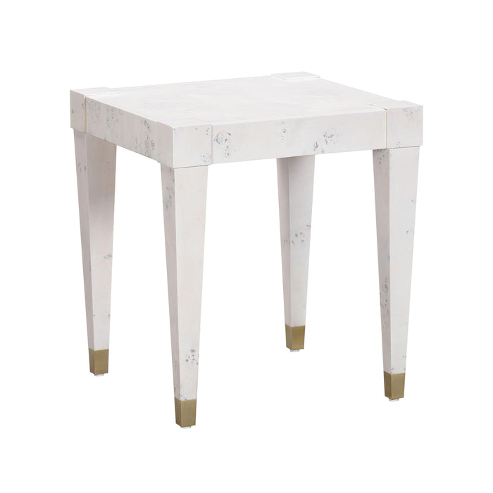 Brandyss White Burl End Table image