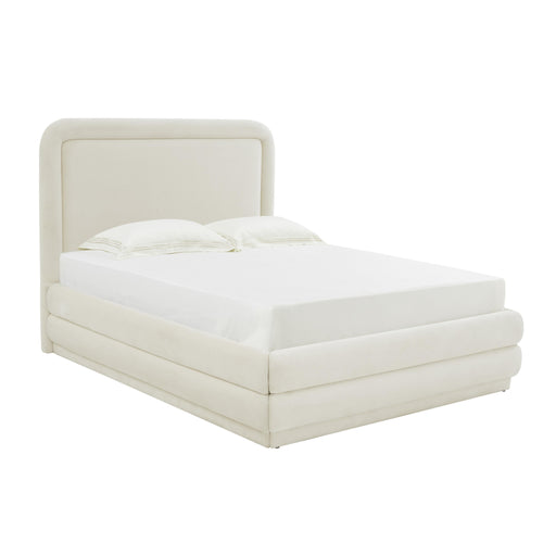 Briella Cream Velvet Bed in King image