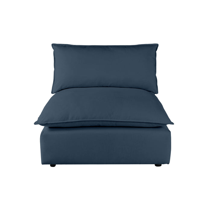 Cali Navy Armless Chair