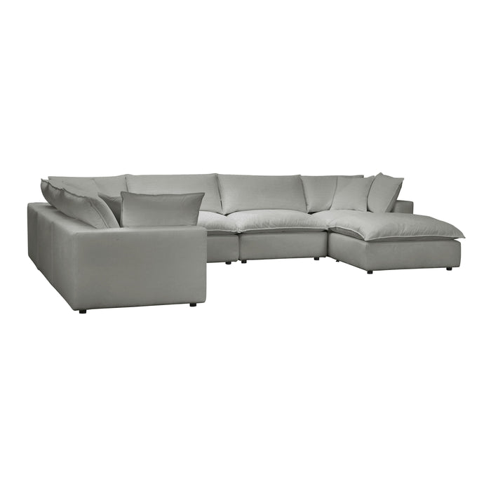 Cali Slate Modular Large Chaise Sectional