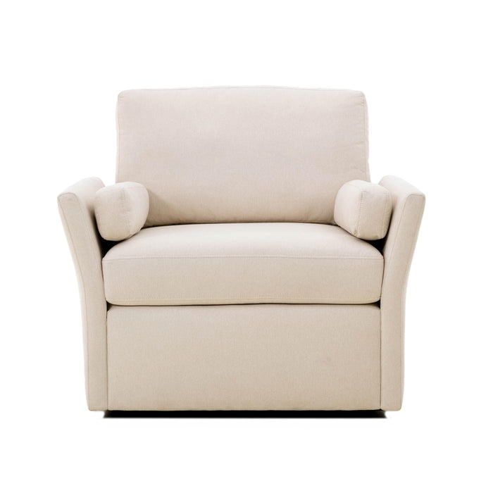 Catarina Cream Swivel Accent Chair