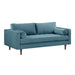 Cave Dusty Blue Velvet Loveseat image