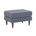 Cave Navy Tweed Ottoman image