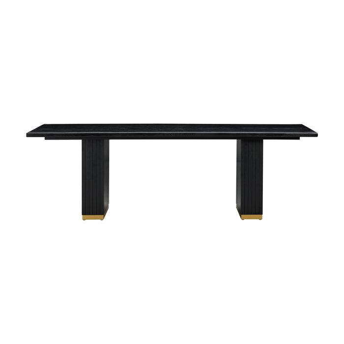 Chelsea Black Oak Rectangular Dining Table