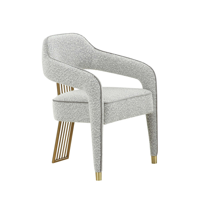 Corralis Speckled Grey Boucle Dining Chair image