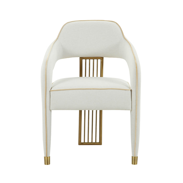 Corralis Cream Linen Dining Chair