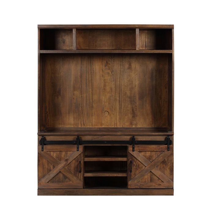 Dawson Rustic Brown Entertainment Center