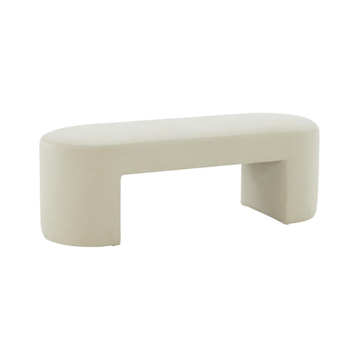 Elena Cream Velvet Bench image