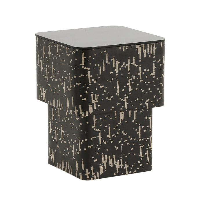 Faye Black Glass Side Table image