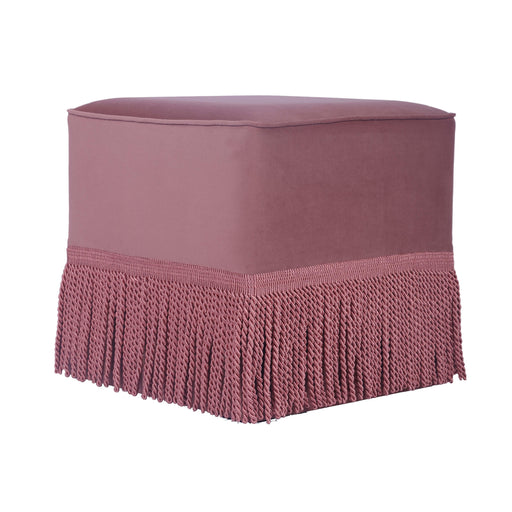 Fenn Mauve Velvet Ottoman image