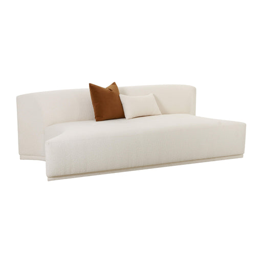 Fickle Cream Boucle Modular Armless Loveseat image