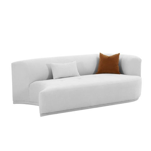 Fickle Grey Velvet Modular RAF Loveseat image