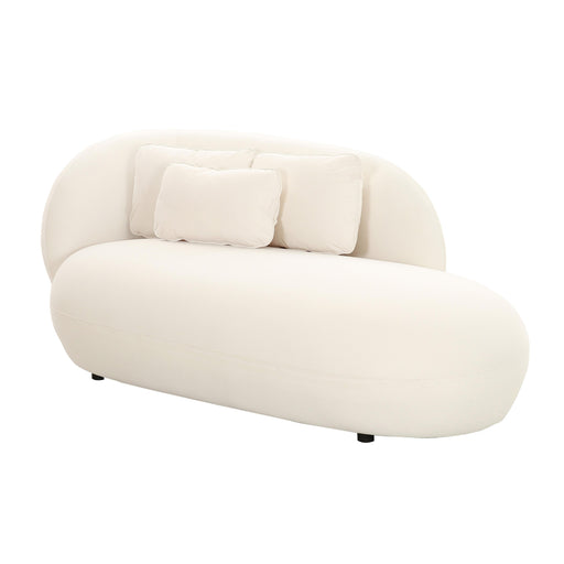 Galet Cream Velvet Chaise image