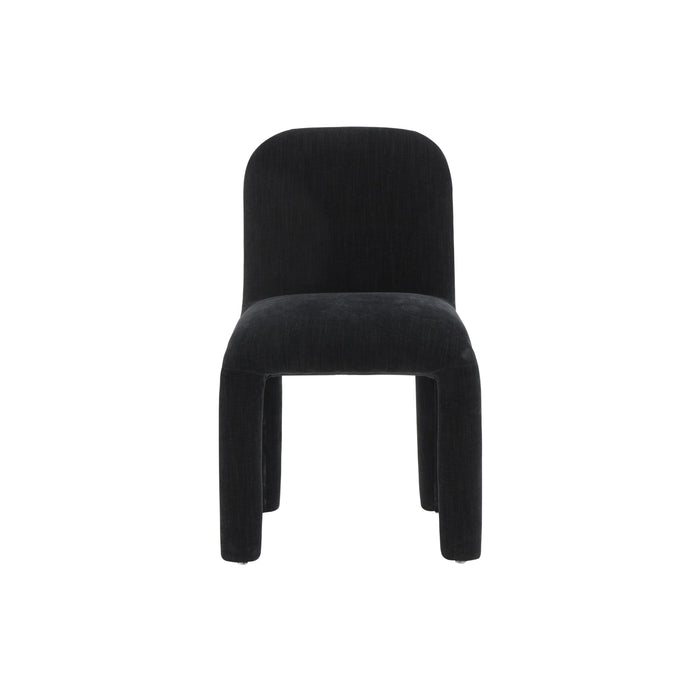 Georgia Midnight Black Chenille Dining Chair