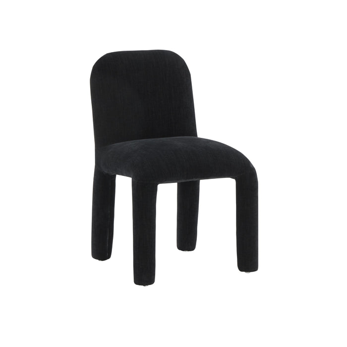 Georgia Midnight Black Chenille Dining Chair image