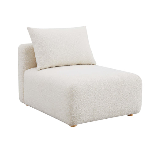 Hangover Cream Boucle Modular Armless Chair image