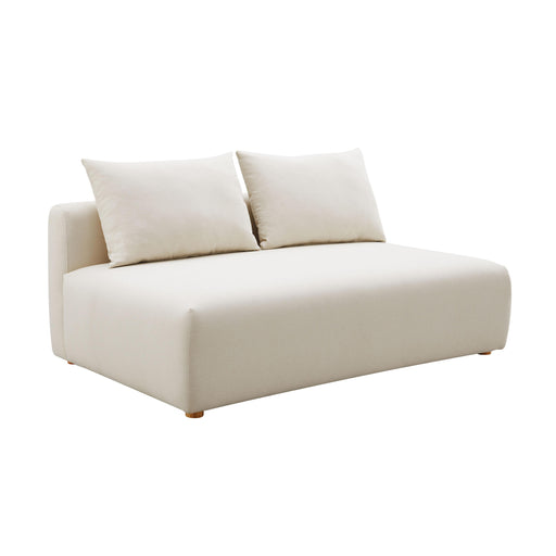 Hangover Cream Linen Modular Loveseat image