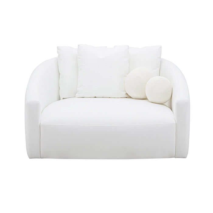 Hanim Cream Linen Daybed